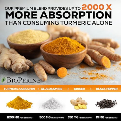 Nature's Nutrition - Curcuma com BioPerine e Gengibre – Potencialize sua Saúde com a Marca Turmeric+ – 100g
