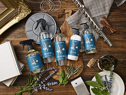 Recarga de Sabonete Líquido Caldrea, Gel de Aloe Vera, Óleo de Oliva e Óleos Essenciais para Limpar e Condicionar, Fragrância Manjericão e Sálvia Azul, 32 ml
