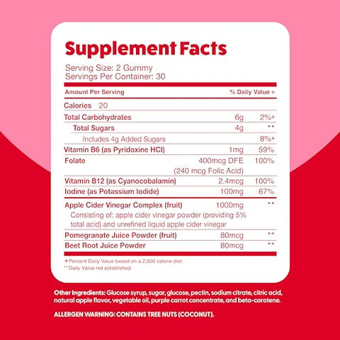 The Feel Great Vitamin Company - Feel Great Vitamin Co. Gomas de Vinagre de Maçã | Com a Mãe | Suporte Digestivo Antioxidante Natural para uma Absorção Nutricional Saudável