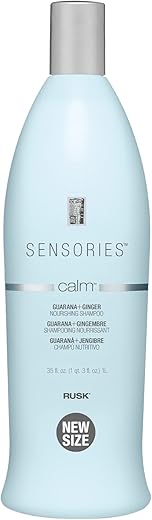 RUSK Sensories Calm Guarana e Gengibre Nutritivo, Proteína Vegetal de Guarana e Gengibre para Cabelos Danificados
