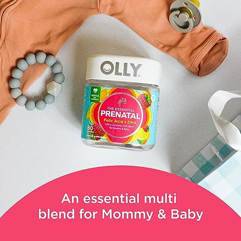 Gummy Multivitamínico Essencial Pré-Natal, 30 Dias (Gummies), Doce, Ácido Fólico - OLLY