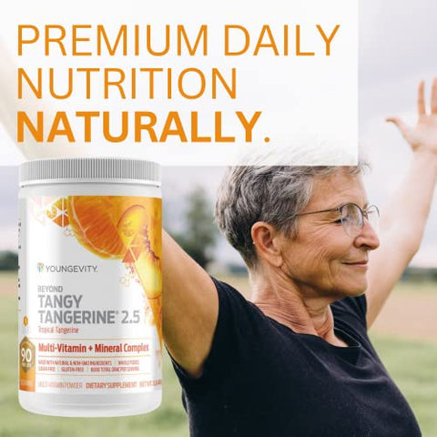 Beyond Tangy Tangerine 2.5 – Suplemento Multivitamínico Tropical Tangerine Ultimate – 30 Sachês - Youngevity