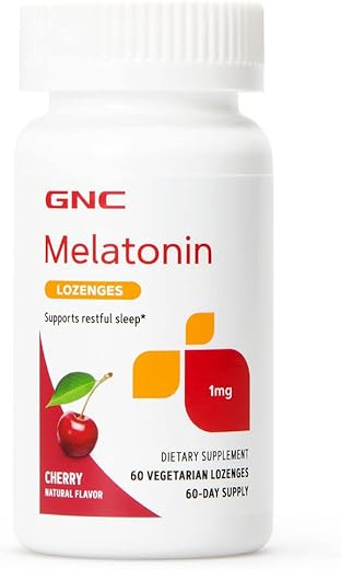 Melatonina Pastilhas 1 mg – Cereja – 60 Pastilhas Vegetarianas - GNC