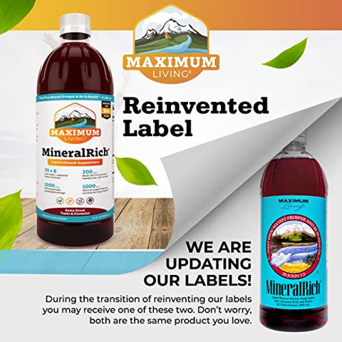 Maximum Living - Suplemento MineralRich – 946 ml (Embalagem de 1 unidade, MineralRich)
