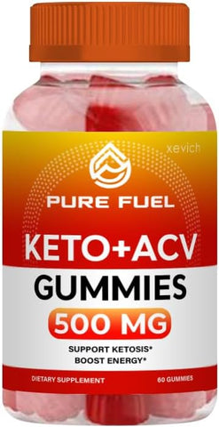 Xevich - Gummies Pure Fuel Keto ACV – Pura Fuel Gummies (Único, 60 Gummies)
