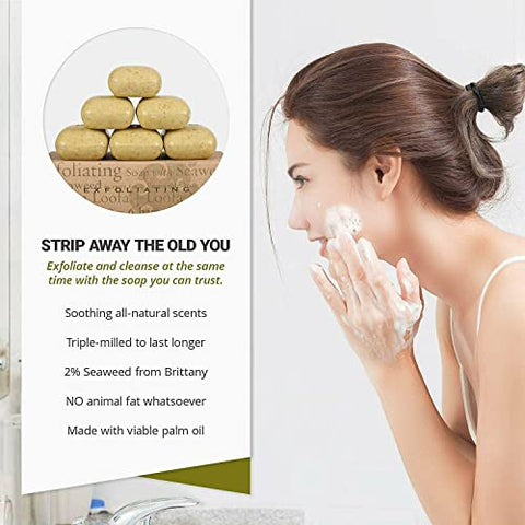 EOSVAP - Sabonete Esfoliante Baudelaire, Sabonete de Banho de Luffa do Mar