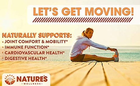 Natures Wellness - Curcumina Orgânica 1600mg com Bioperina e Pimenta Preta | Suporte Natural para Articulações | Alta Potência com 95% de Curcuminoides Padronizados | Livre de Glúten | 120 cápsulas