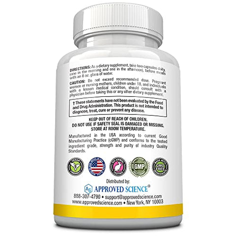 Energysyl – Sem Cafeína – com Adaptógenos, Vitaminas B e Bioperina – Fornecimento de 1 Mês – 60 Cápsulas – Fabricado nos EUA - Approved Science
