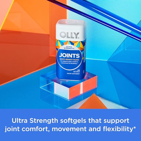 Ultra Joint Softgels – Extrato de Boswellia, Cúrcuma, Vitamina D, Boro – 30 Dias de Suprimento – 30ct - OLLY