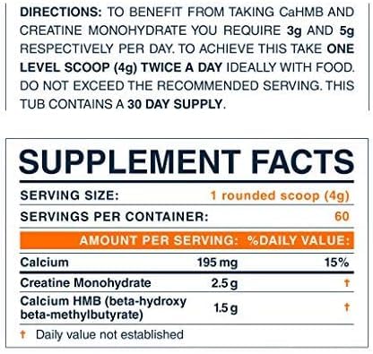 Blonyx - HMB Creatine – 3g Diários para Força e Potência Aumentadas | Marca: HMB