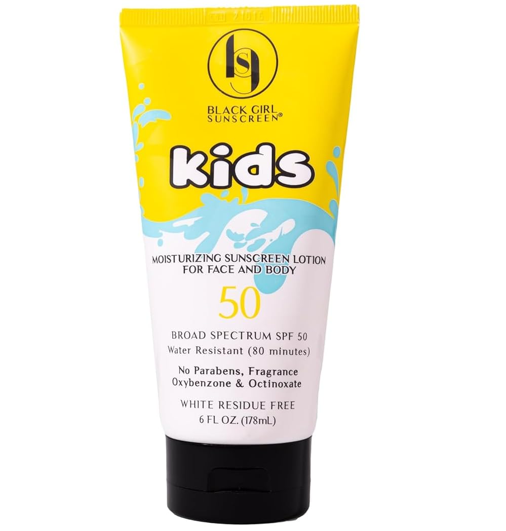 BLACK GIRL SUNSCREEN - Protetor Solar Infantil Grande FPS 50 Rosto e Corpo, 180 ml Vegano