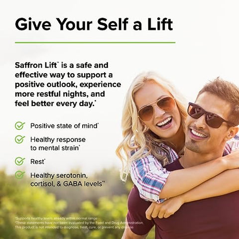 Saffron Lift Curcumin – Suplemento Herbal com Curcumina – Açafrão Não-OGM - Terry Naturally