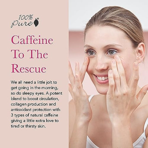 100% PURE - Creme para os Olhos com Cafeína 100% Puro Coffee Bean Refresh
