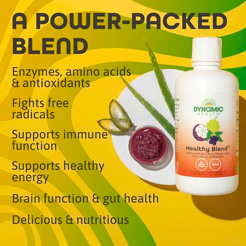 Healthy Blend com Açaí, Mangostão, Noni, Maqui – 100% Natural e Rico em Antioxidantes | 500ml - Dynamic Health