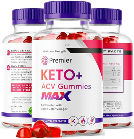 3 Pacote) Gomas Premier Keto MAX – Gomas PremierKeto ACV, Gomas Premier ACV Keto MAX, Gomas Premier Vinagre de Maçã Keto MAX, 180 Gomas para 90 Dias - Montty