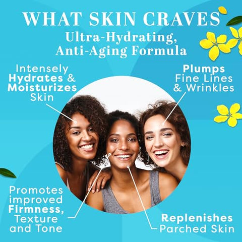 Sérum de Ácido Hialurônico para o Rosto com 7 Ingredientes Ultra Hidratantes – Melhor Sérum Facial para Hidratação e Preenchimento – 30ml - TruSkin Naturals