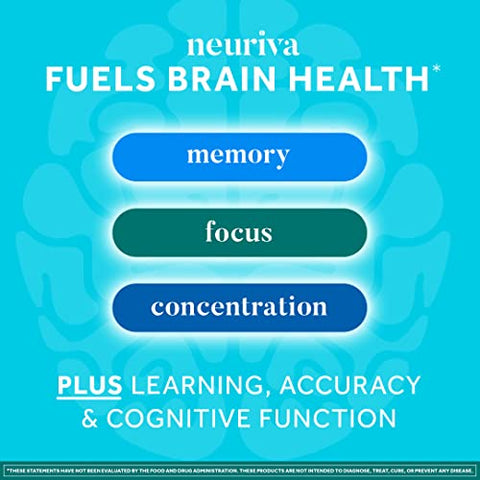 Plus – Suplemento para o Desempenho Cerebral (30 Unidades), Suporte Cerebral com Ingredientes Naturais Comprovados Clinicamente 1 un (Pacote com 2) - NEURIVA