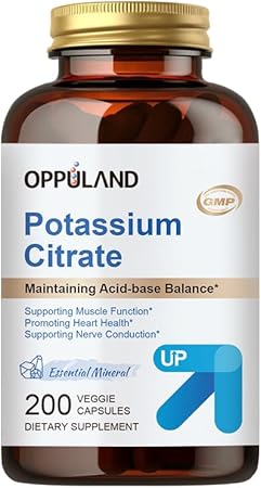 oppuland - Potássio Citrato 99mg | Suplemento de Potássio | Suporte Nervoso | Marca: Support Nerve