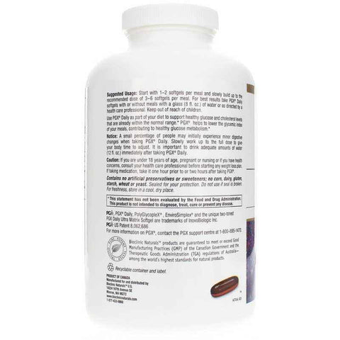 Pgx Daily Ultra Matrix Softgels 360 Gels – Fórmula Avançada para Controle de Peso e Saúde Digestiva - Bioclinic Naturals