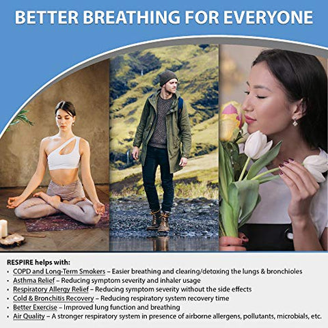 Revolution Science - Respire – Suplemento de Suporte Pulmonar para Limpeza dos Pulmões – 60 cápsulas