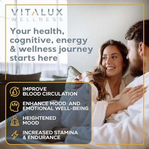 EPN Supplements - VITALUX || Fórmula Ultra Potente com 8 Ingredientes Poderosos || Saúde Feminina, Humor, Fluxo Sanguíneo Otimizado | Testado por Terceiros nos EUA