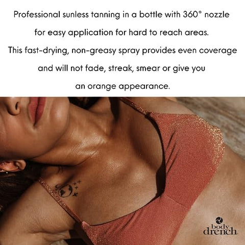 Quicktan Spray Bronzeador Médio Escuro 170g (Pack com 2) - Body Drench