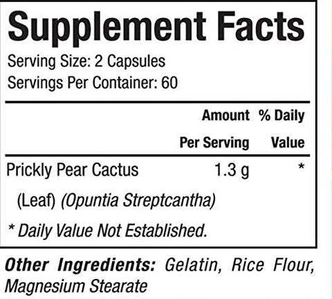 Capsulas de Nopal: Set 2 Frascos 120 capsulas cada – Puro y autentico – Ayuda a la digestion, reduce el colesterol, limpia el colon - Nutrisalud Products