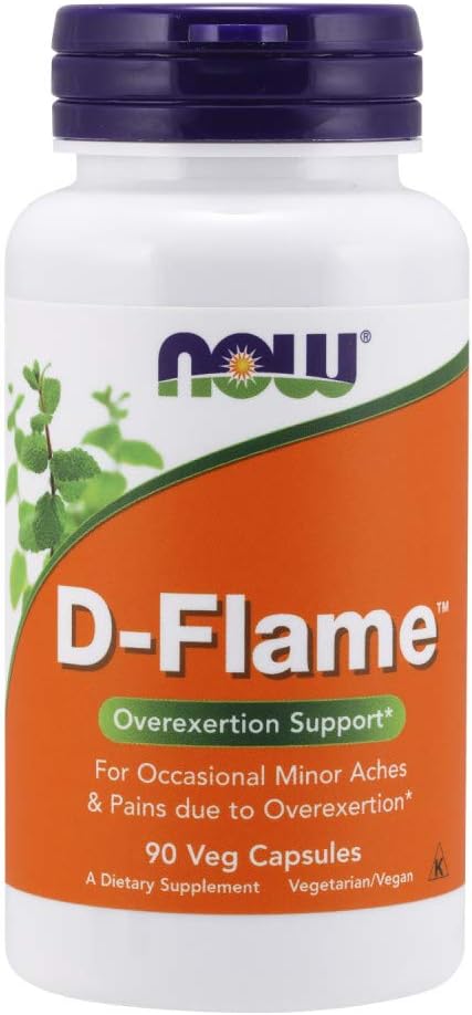 D-Flame – Cápsulas Vegetais 90 unidades – Redução Inflamatória – Saúde e Bem-Estar - NOW Foods