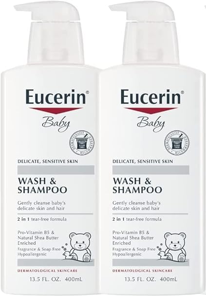 UVUBXT - Eucerin Baby Wash: Higiene suave para a pele do seu bebê – 200ml