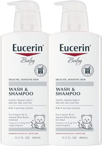 UVUBXT - Eucerin Baby Wash: Higiene suave para a pele do seu bebê – 200ml