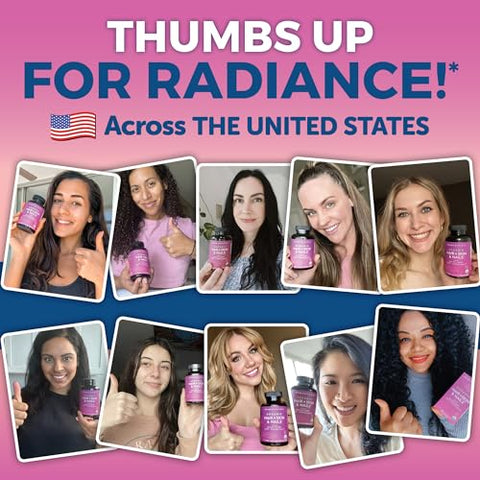 Viva Naturals - Vitaminas Orgânicas para Cabelo, Pele e Unhas – Biotina Vegetariana para Apoio à Saúde de Cabelo, Pele e Unhas com Vitamina E