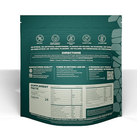 Optimize Minerals - Fórmula Multimineral Completa | Nutrição Total | Pó Suplementar para Homens e Mulheres | Minerais Traços | Multivitaminas | Micronutrientes | Solúvel em Água | 30 Porções