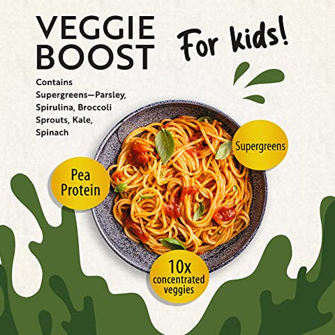 Pó de Vegetais para Crianças Veggie Boost Probióticos Fibras Super Verdes Proteína de Ervilha Suplemento Nutritivo Saboroso 100g - Mavella