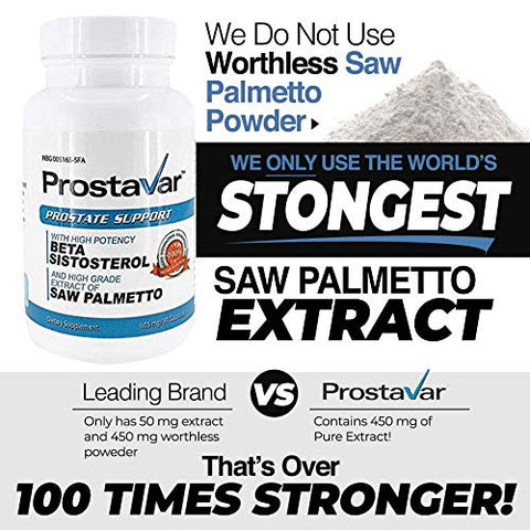 Prostavar - Suporte para Próstata com Saw Palmetto – 3 Frascos | Marca em Destaque
