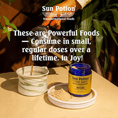 Reishi Mushroom Powder Orgânico – 100g | Pó de Cogumelo Reishi | Potencialize sua Saúde - Sun Potion