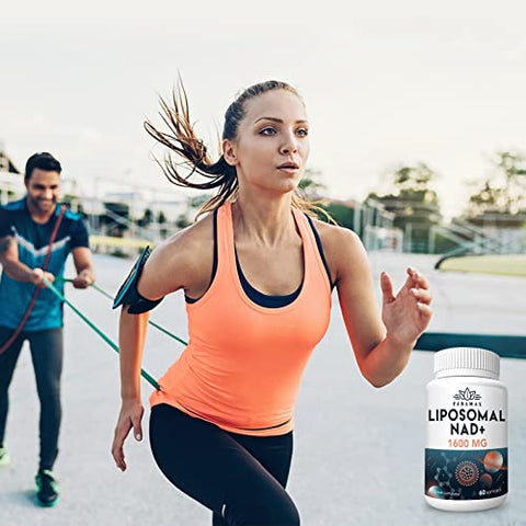 Fabamax - Suplemento Liposomal NAD 1600 mg, 98% Puro, Absorção Superior, Alternativa ao Nicotinamida Ribosídeo ou NADH para Impulsionar a Defesa contra o Envelhecimento, Energia