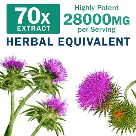 NYO3 - Milk Thistle Liver Detox 200mg com Raiz de Dente-de-leão – Marca: [Nome da Marca]