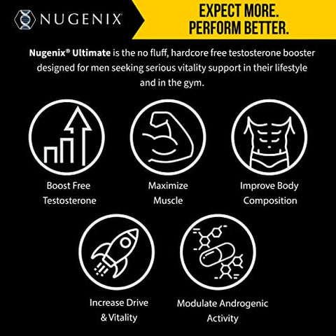 Ultimate – Booster de Testosterona, 120 comprimidos | Marca Nugenix - Nugenix