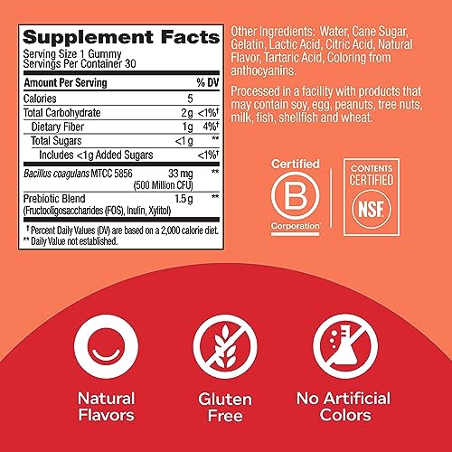 Gummy Extra Forte de Energia Diária, Sem Cafeína, 1000mcg de Vitamina B12, CoQ10, Goji Berry – 60 gomas - OLLY