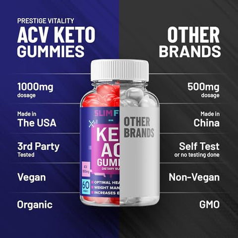 Indelo - (2 Pacotes) Gomas Slim Fusion Keto ACV – Fórmula Avançada Slim Fusion Keto Plus ACV Gummies Apple Cider Vinegar – Suplemento Alimentar Slim Fusion ACV para Homens e Mulheres (120 Gomas)