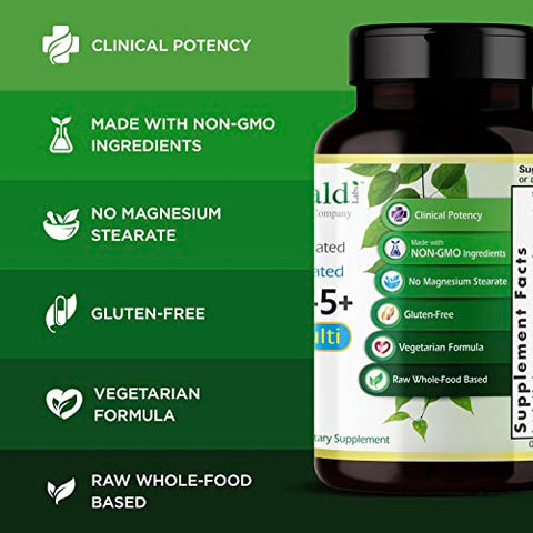 Multivitamínico Diário para Homens 45+ com Saw Palmetto e Licopeno – 60 cápsulas - EMERALD LABS