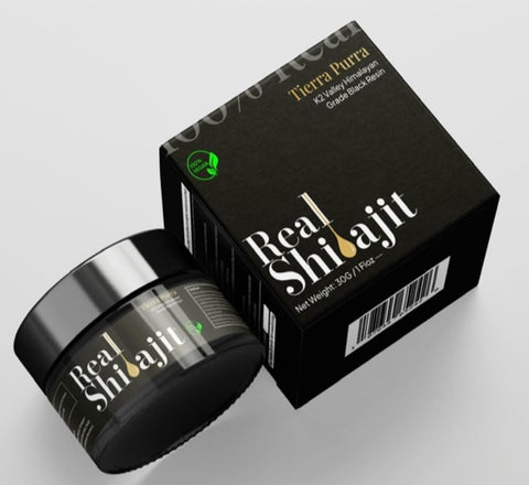 TIERRA PURRA - Shilajit Puro do Himalaia – Resina Orgânica 30g, 60 Porções | Minerais Traços para Metabolismo e Suporte Imunológico