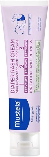Mustela Creme para Assaduras 123 – Proteção da Pele com Óxido de Zinco – Sem Fragrância – 50g