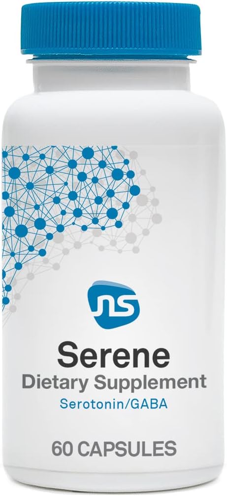 Serene – Suporte ao Humor e Sono com 100mg de 5-HTP, Vitamina B6, Folate e Cálcio – Suplemento de Suporte à Serotonina para Função Sono-Vigília (60 cápsulas) - NeuroScience