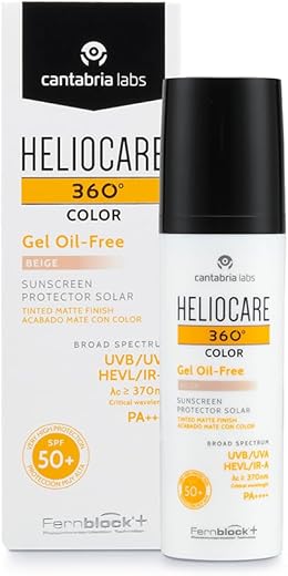 360 Gel-color Oil-free Bege FPS50 50ml – Proteção Solar - Heliocare