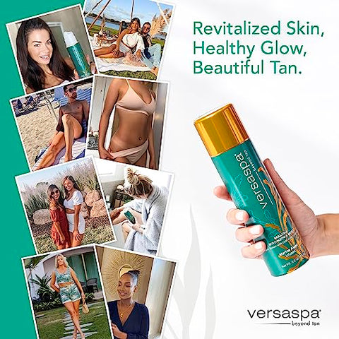 Versa Spa - Bronzeador MALIBU Bronzing Mist Autobronzeador com Tons Quentes de Marrom e Violeta Frio para Corpo e Rosto, 180 ml