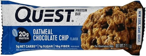 J&L Supply - JL Supply Quest Keto Barras de Café da Manhã Sortidas – Bolo de Aniversário, Muffin de Mirtilo, Aveia com Gotas de Chocolate, Massa de Biscoito com Gotas de Chocolate – Barras Proteicas com Baixo Teor de Açúcar, Sem Glúten (12…)