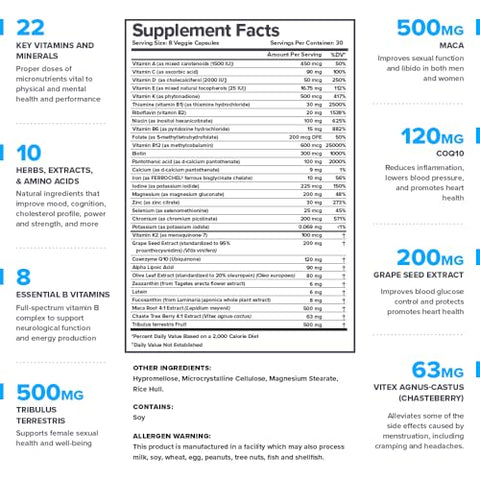 Triumph – Suplemento Multivitamínico Diário para Atletas – Energia e Nutrição Esportiva - LEGION