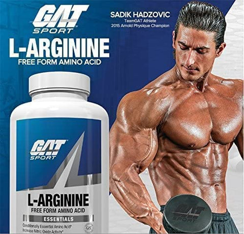 GAT SPORT - GAT Sport L-Arginine Tablets 180 Unidades – Aumente seu Desempenho Físico e Energia