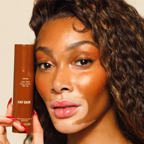 Isle Glow Loção Facial FPS 45, Hidratante, Protetor Solar, Fórmula Leve, Hidrata, Protege e Suaviza a Pele, 45 ml - Cay Skin